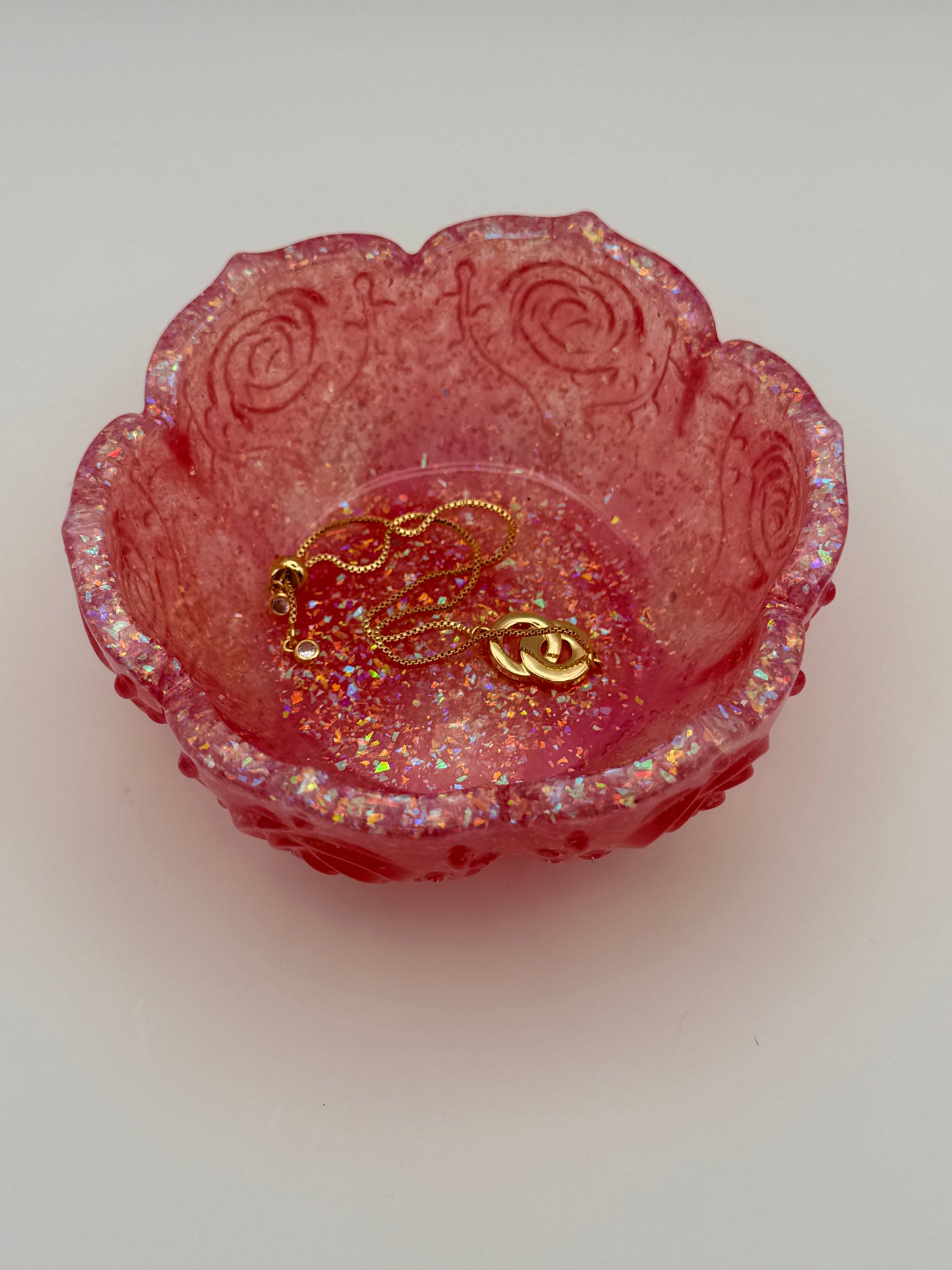 Small Flower-Engraved Bowl