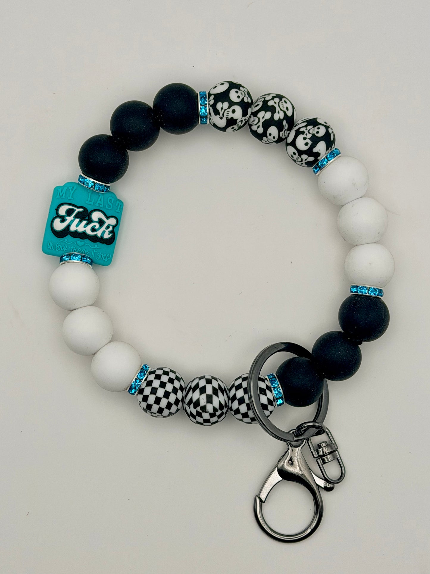 F Word Silicone Beaded Wristlet/Keychain
