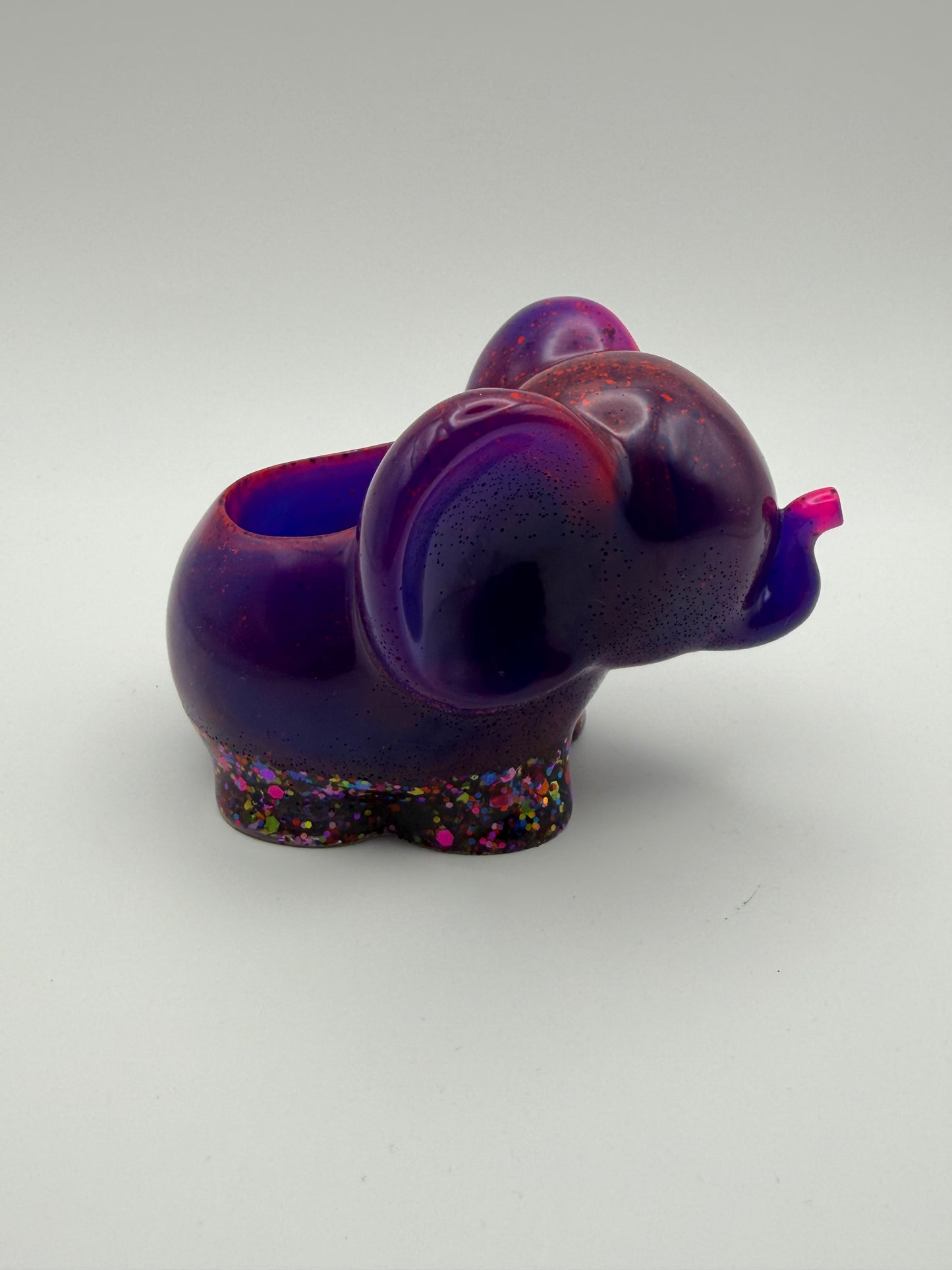 Small Pink/Purple Elephant Dish