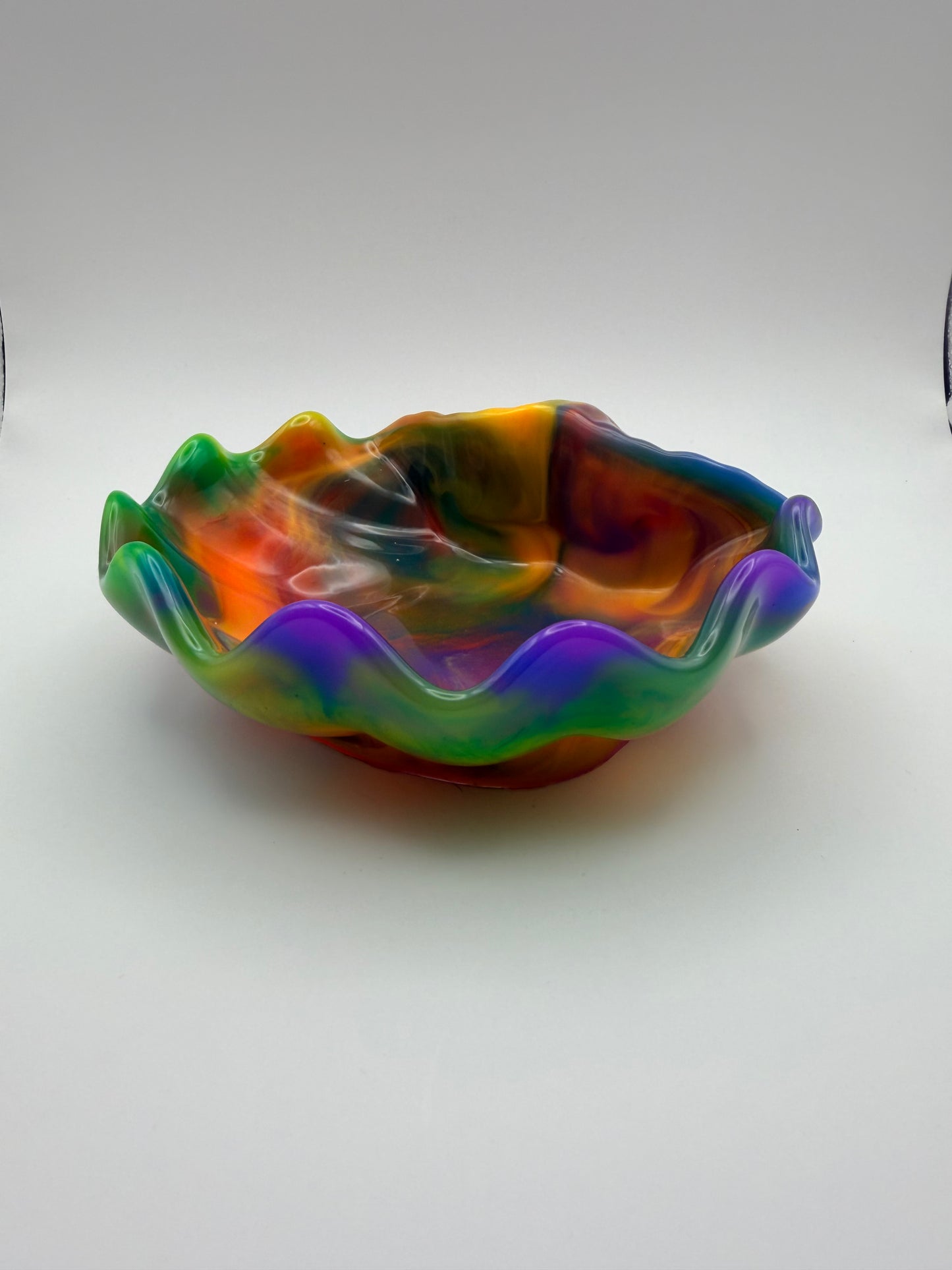 Large Multicolor Seashell Dish