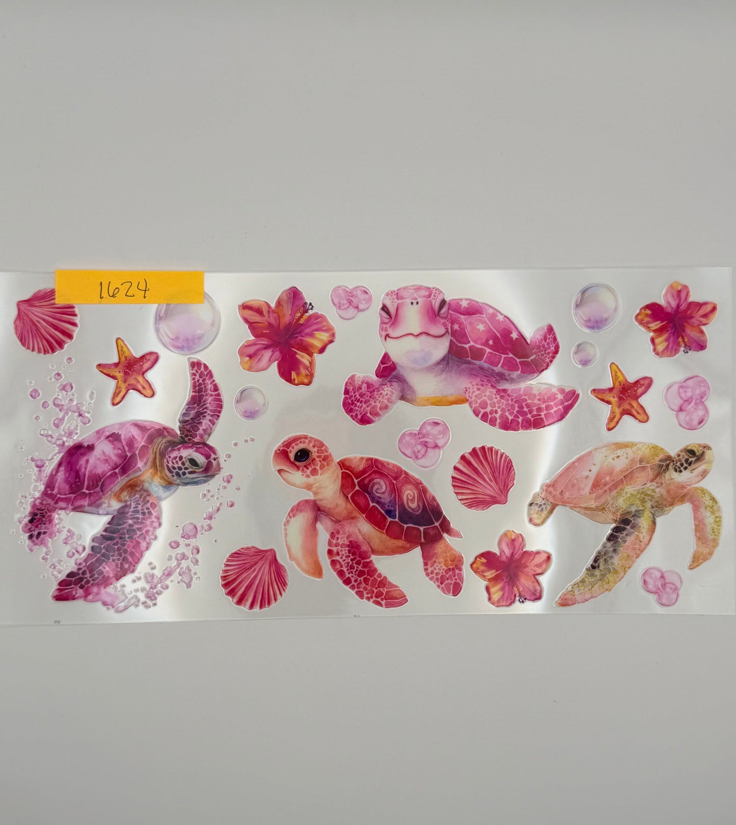 pink sea turtles