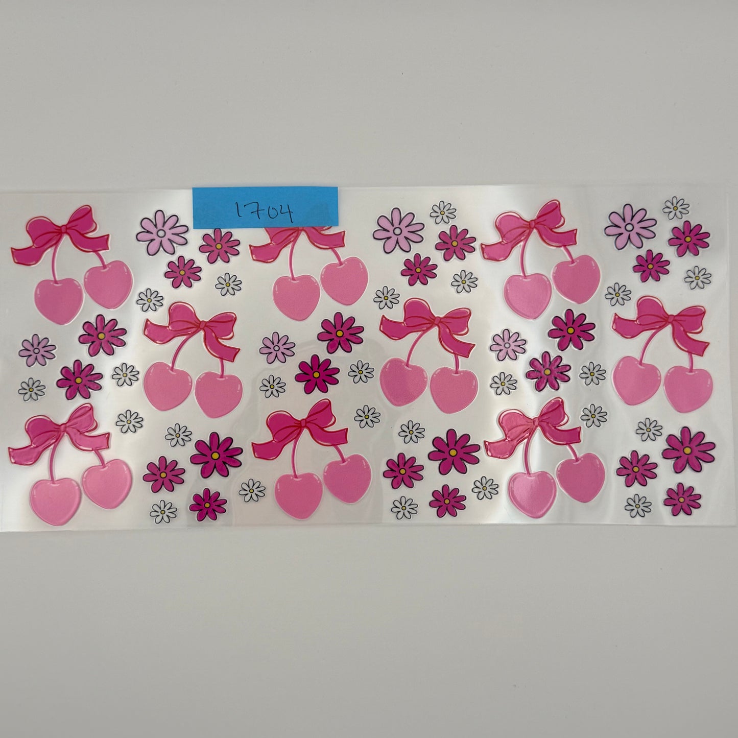 pink cherries and bows