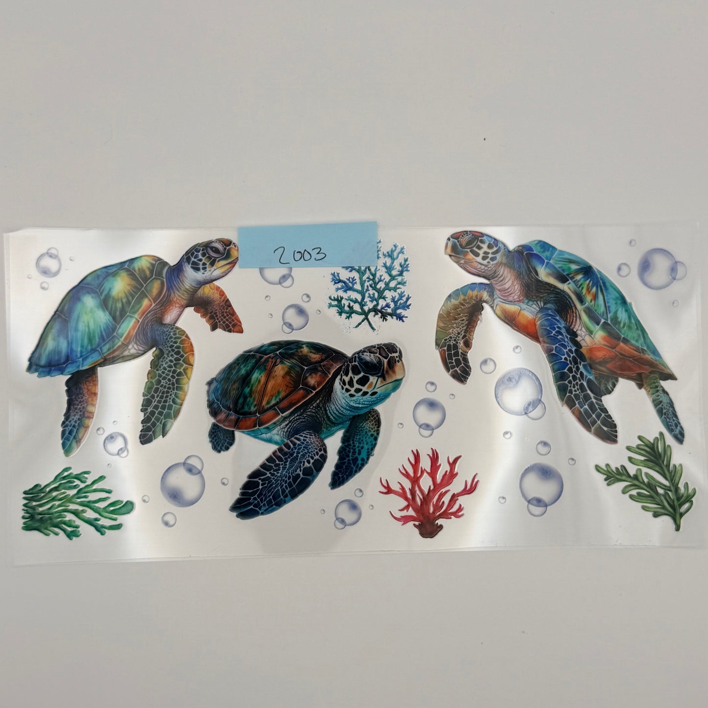3 sea turtles
