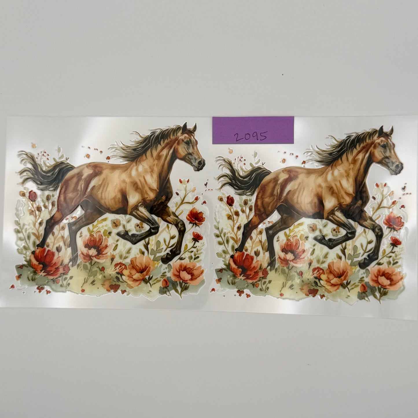horse with flowers