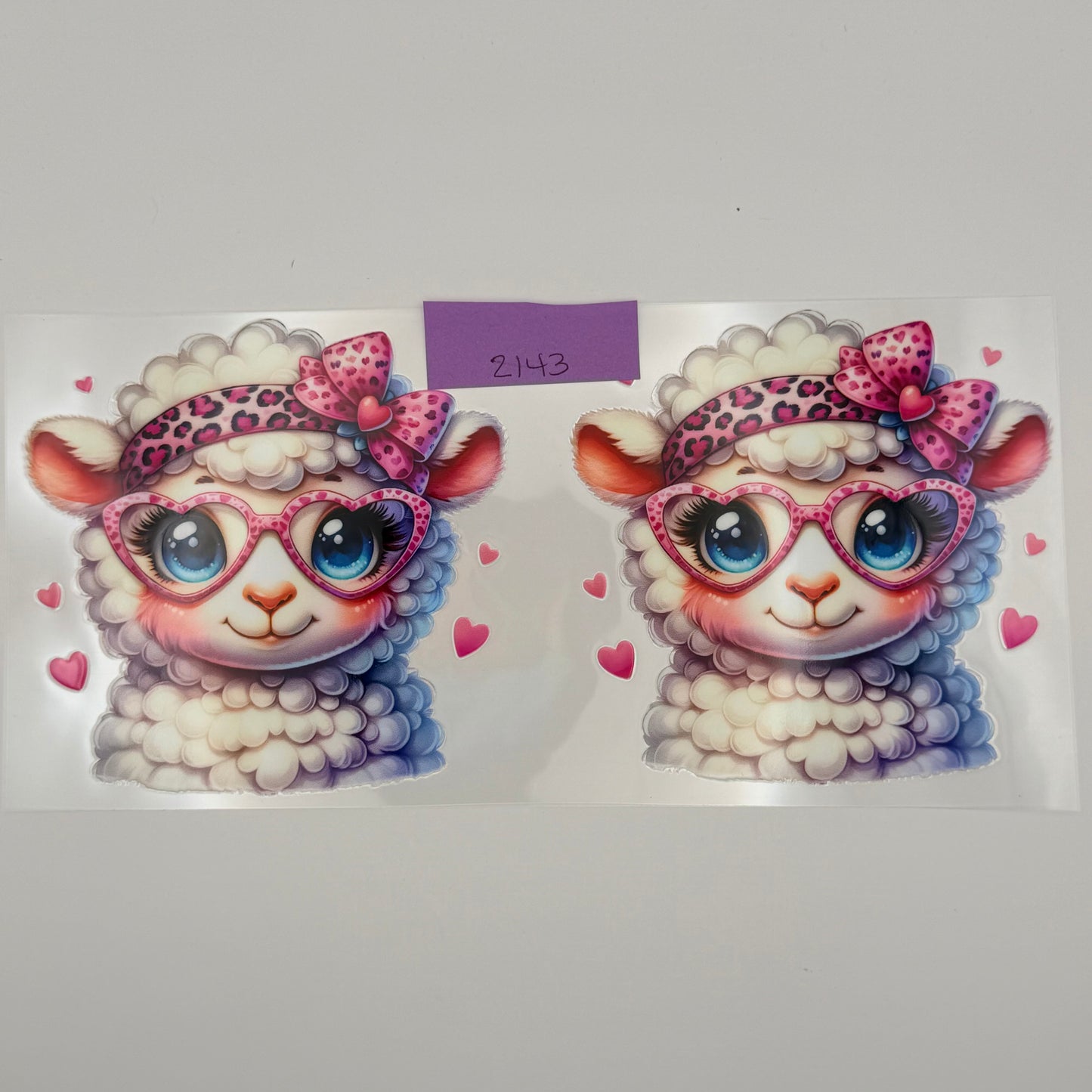 heart glasses llama