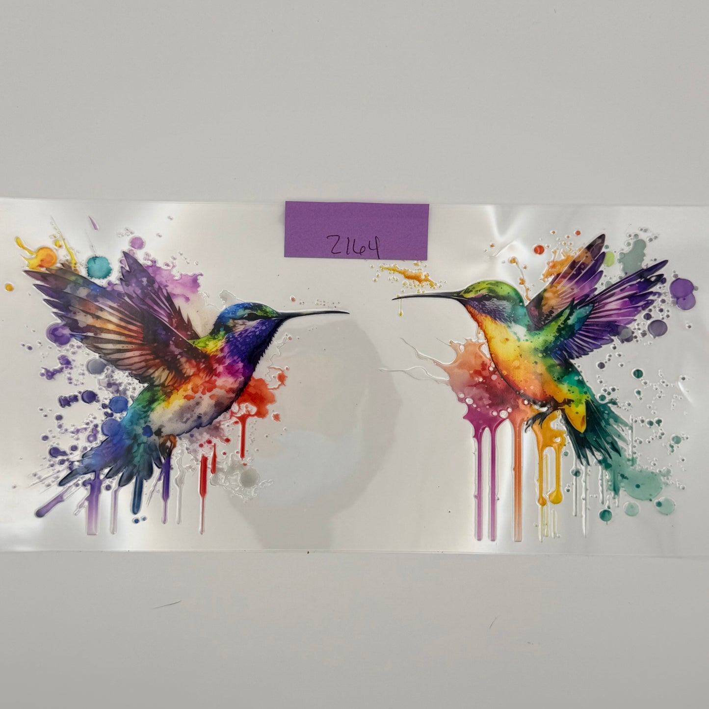 watercolor hummingbirds