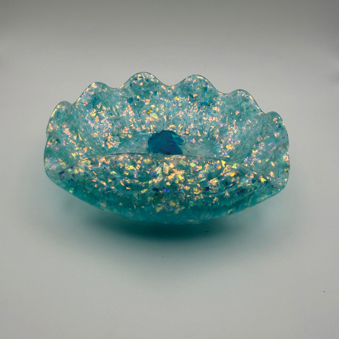 Medium Seashell Dish with Mermaid