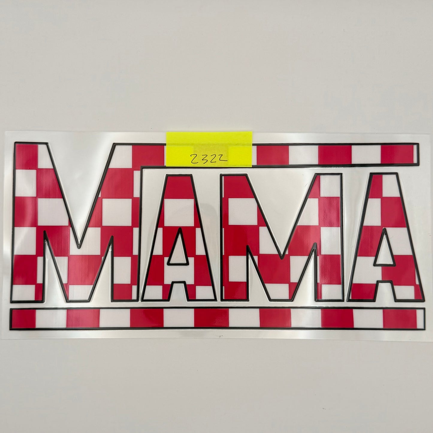 pink checkered mama