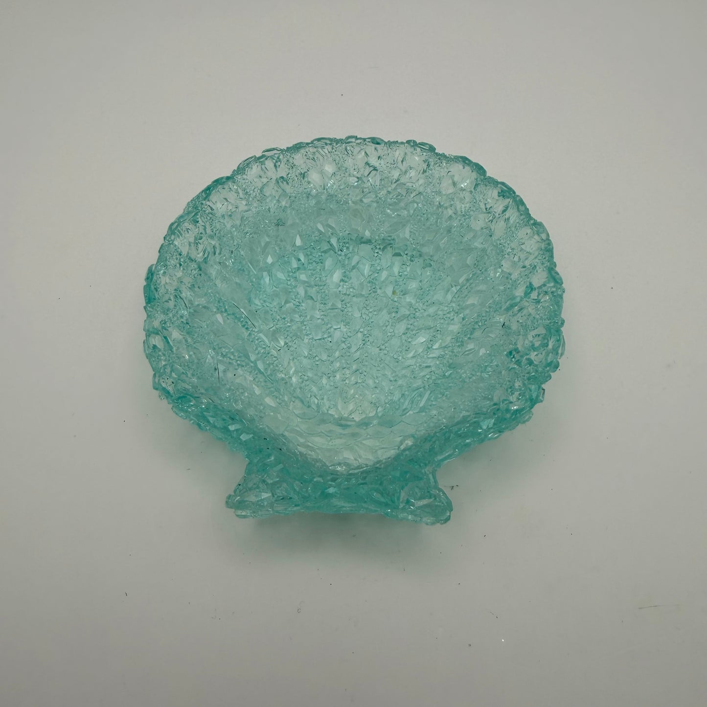 Small Turquoise Seashell Trinket Dish