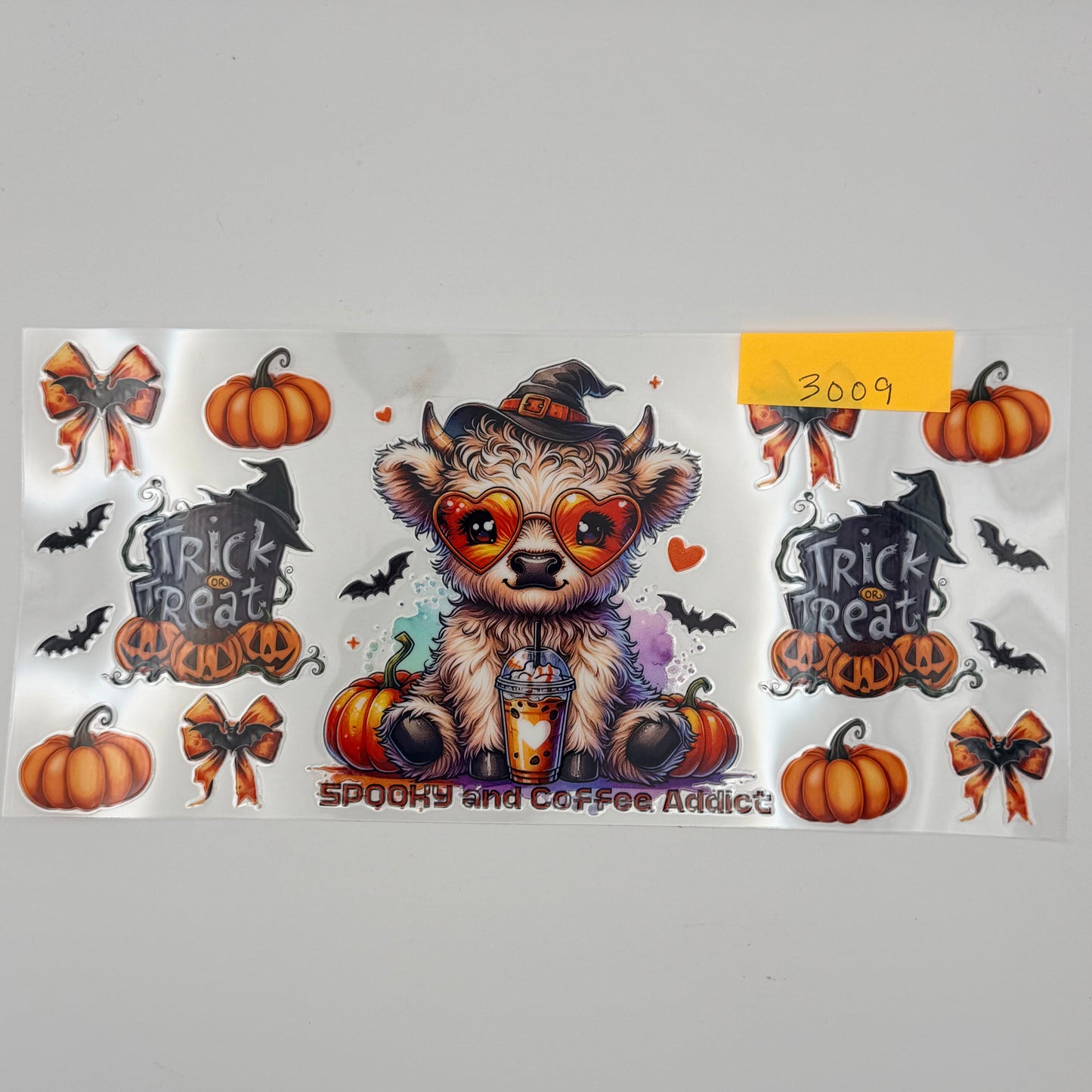 highland cow trick or treat coffee addict