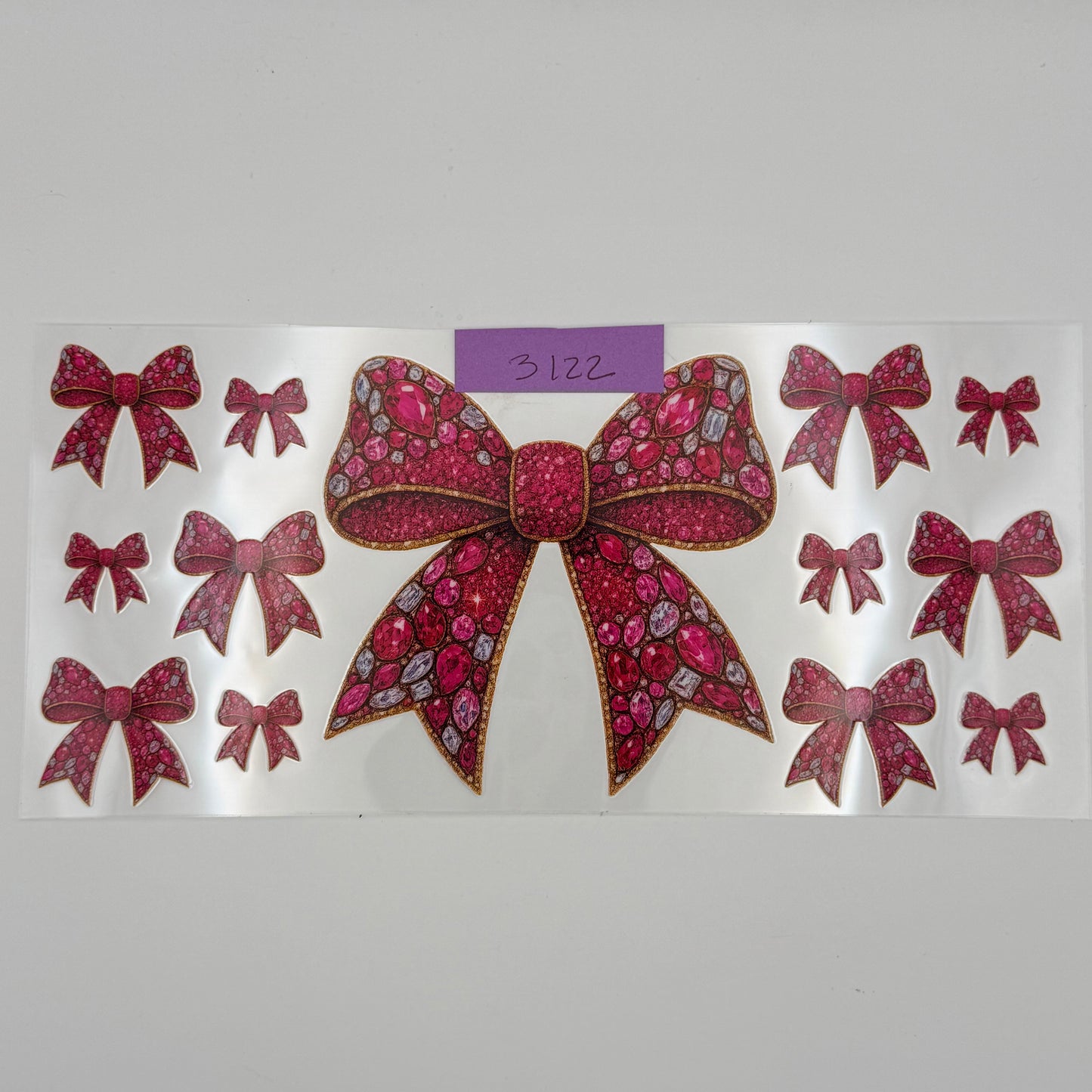 Pink gem bows