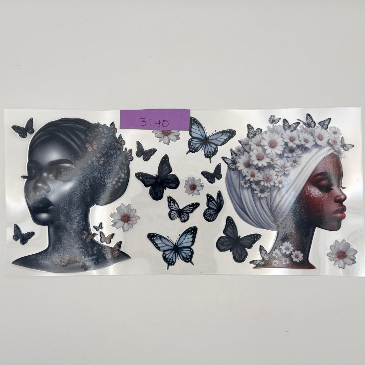 Queens with butterflies and flowers
