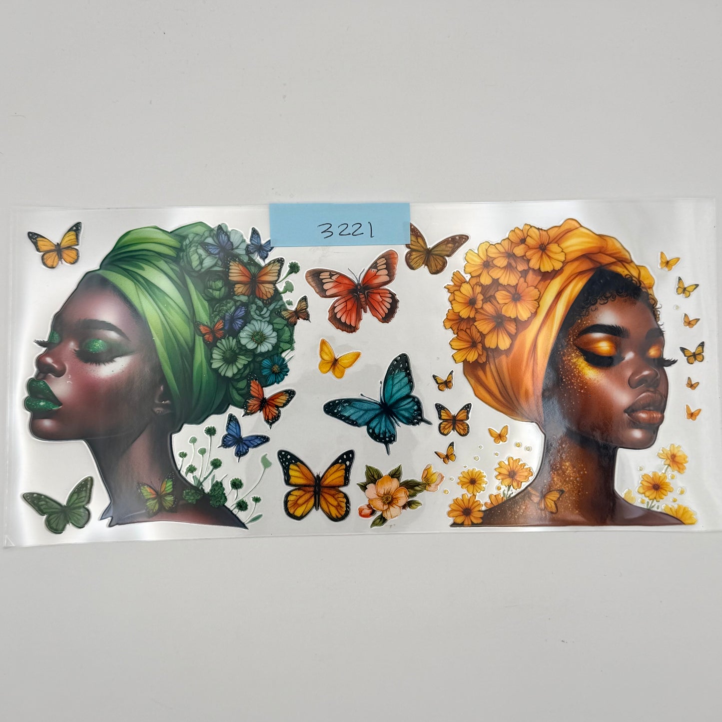 Colorful queens with butterflies