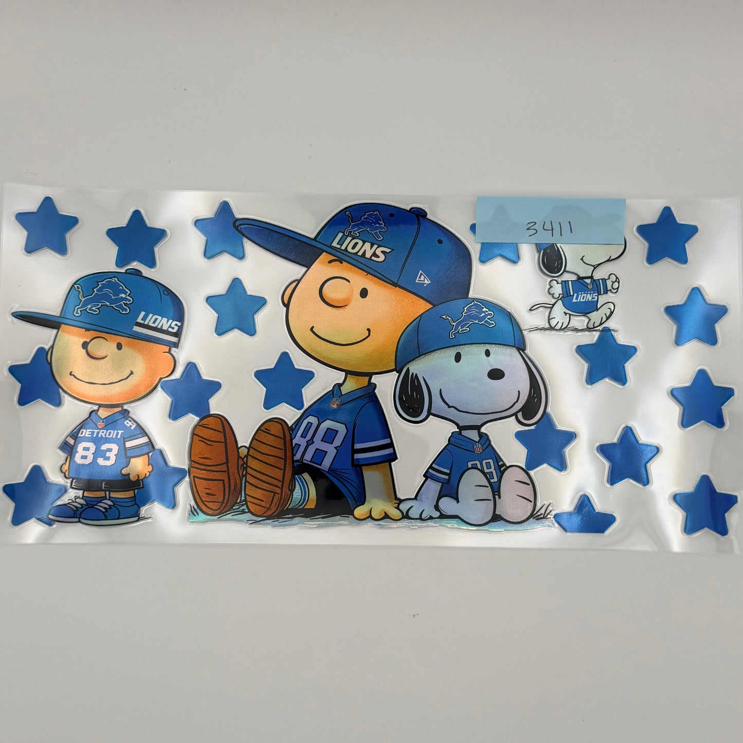 Snoopy detroit lions holographic