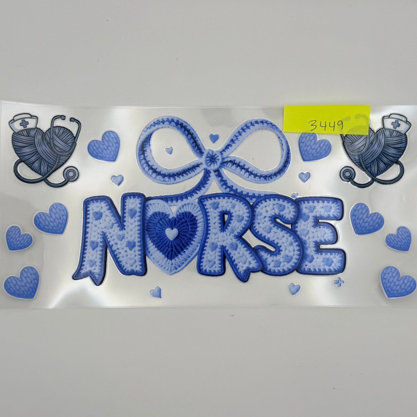 Crochet blue nurse