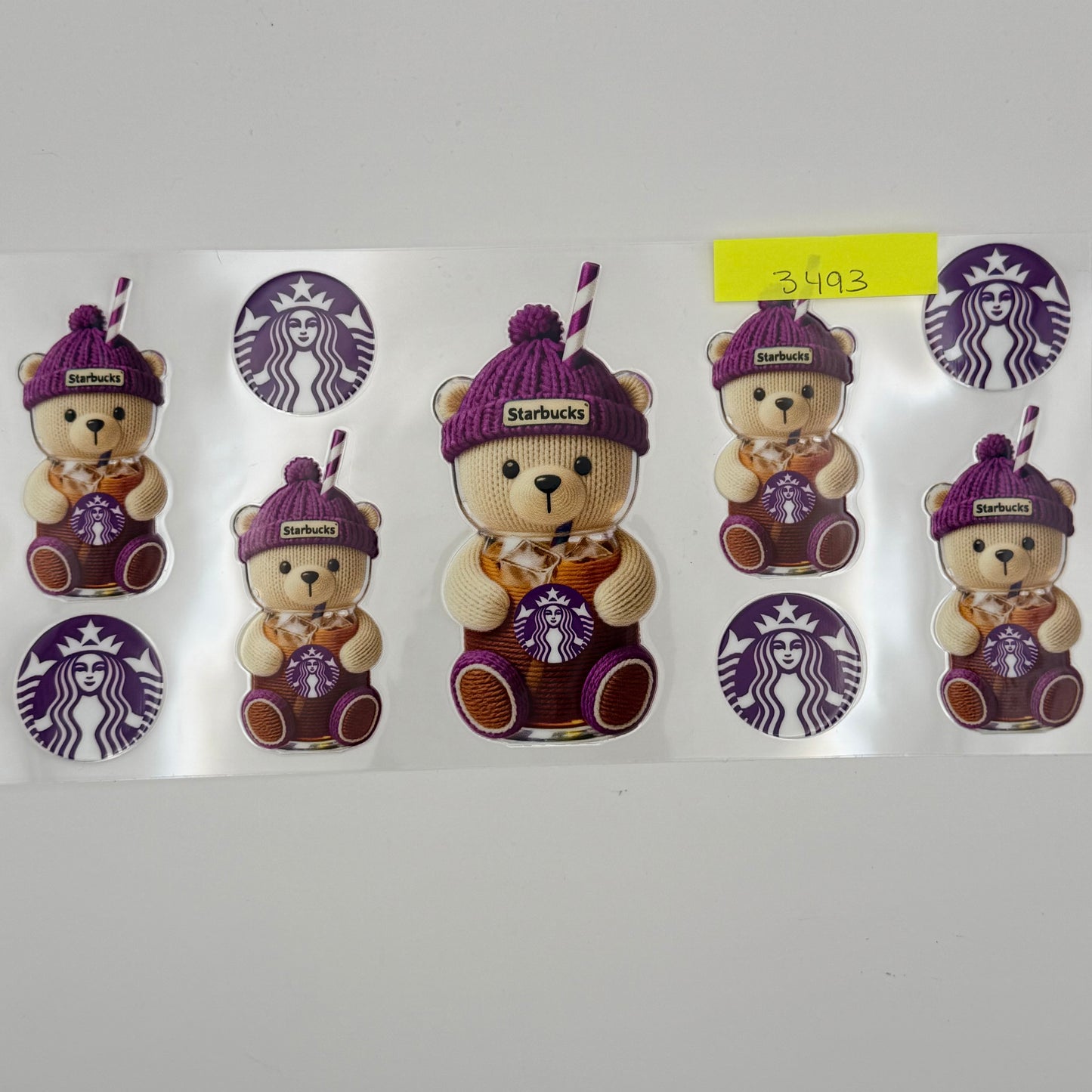 Purple sbucks bear