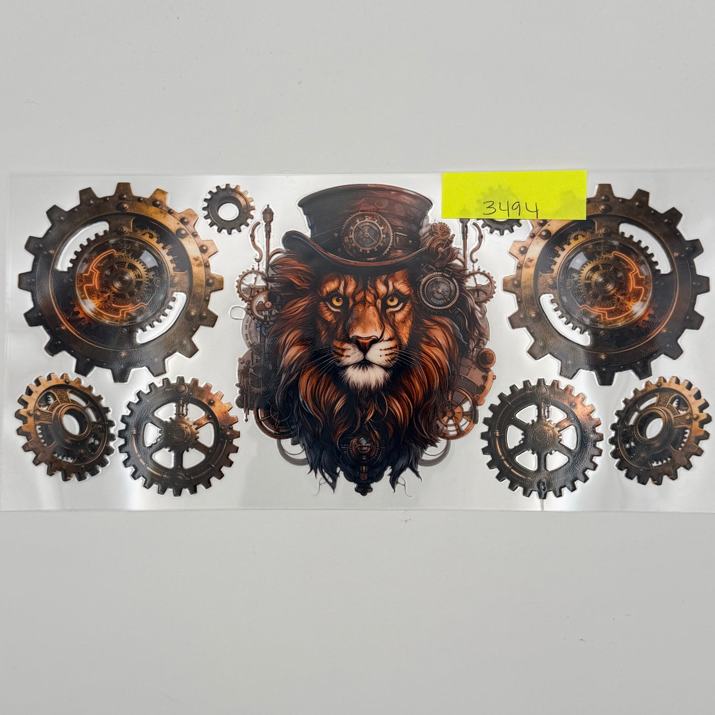 Steampunk lion with hat