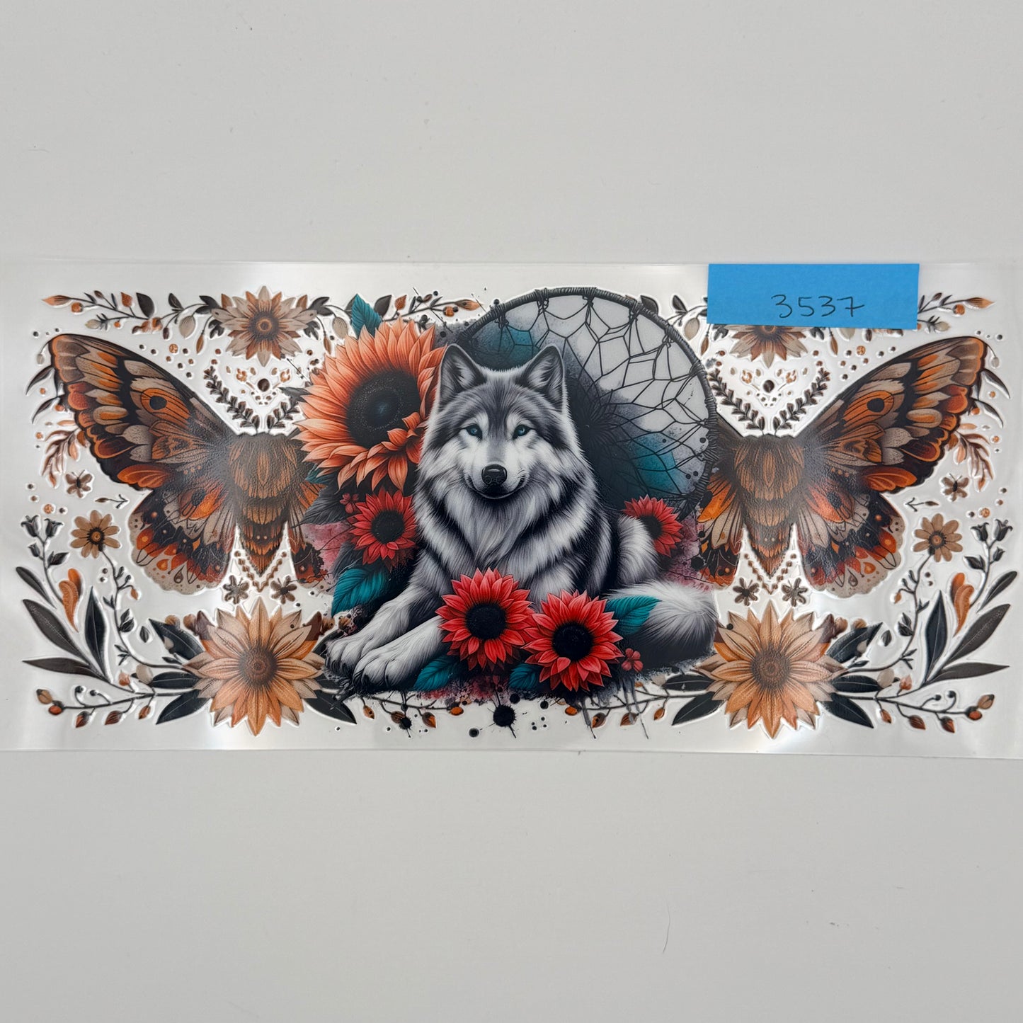 Wolf and moths
