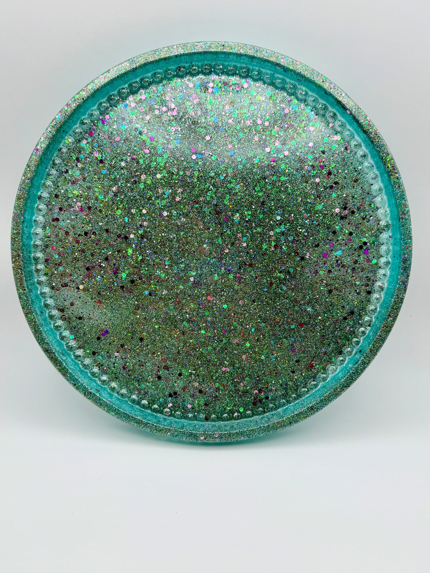 Green Large Round Tray