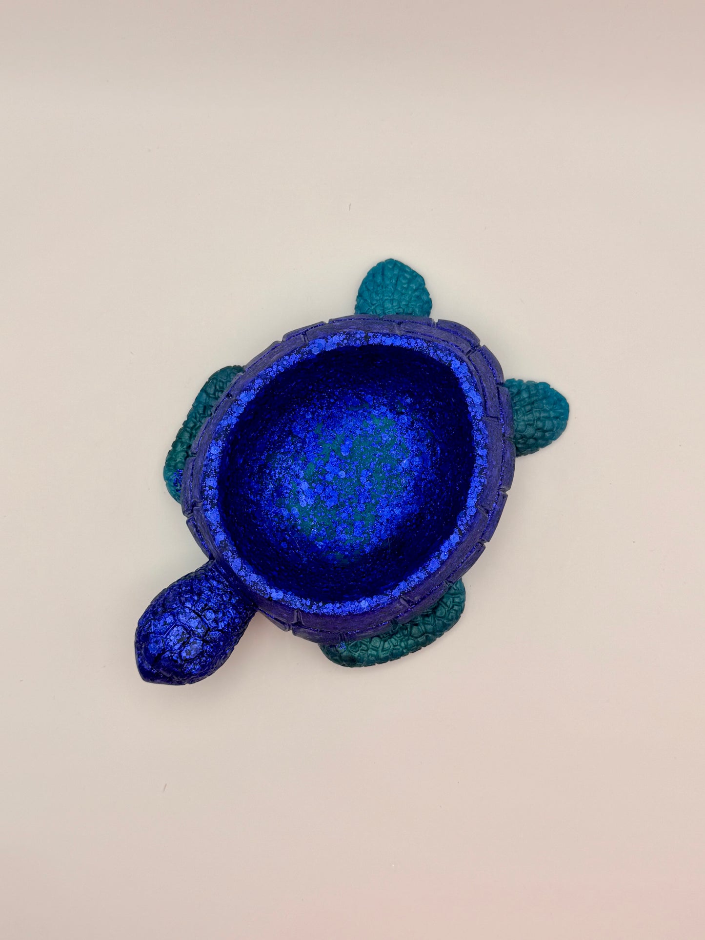 Sea Turtle Dish Blue with Green Base