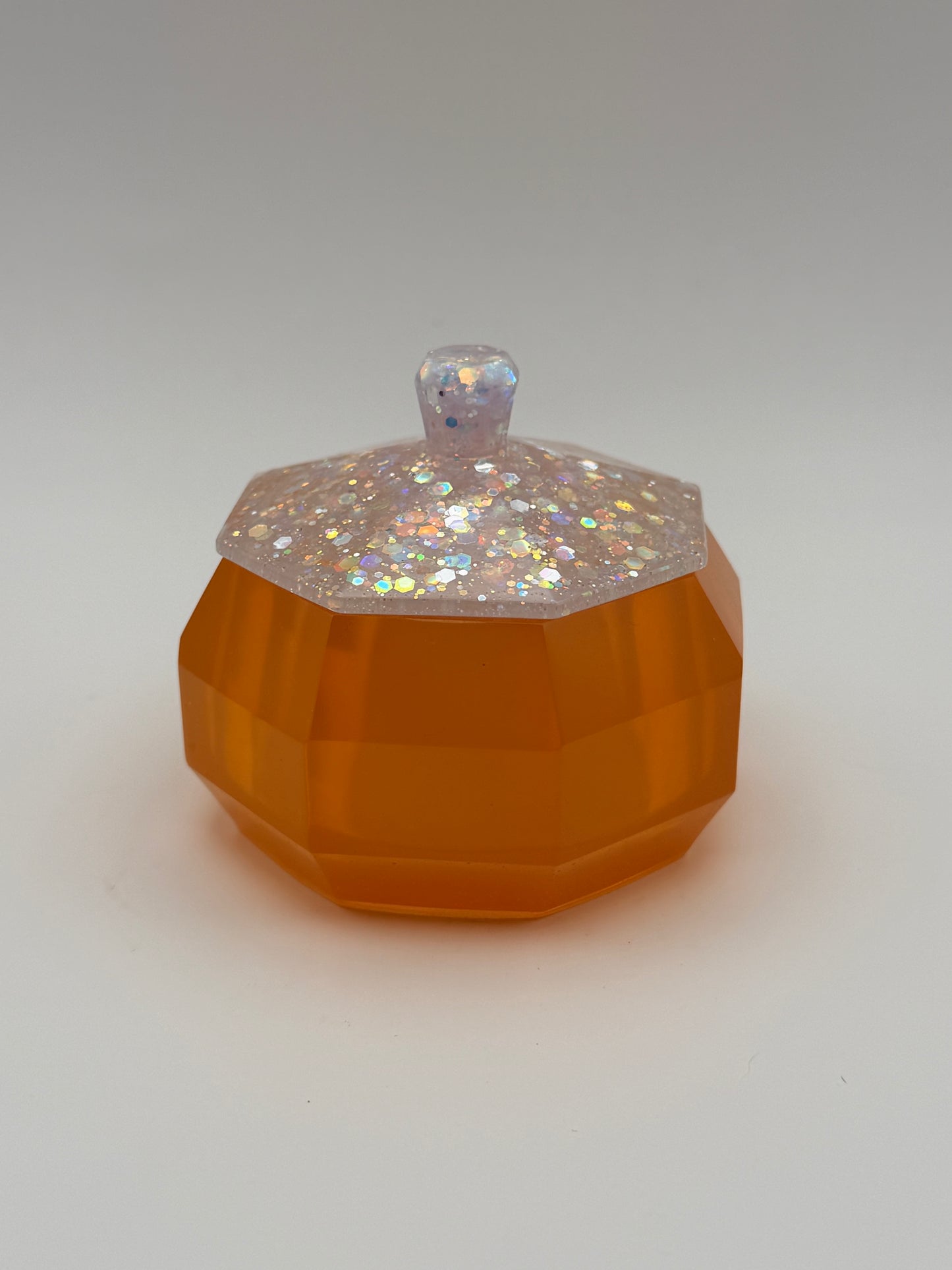 Orange Small Container with Lid