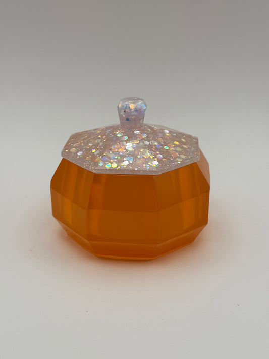 Orange Small Container with Lid