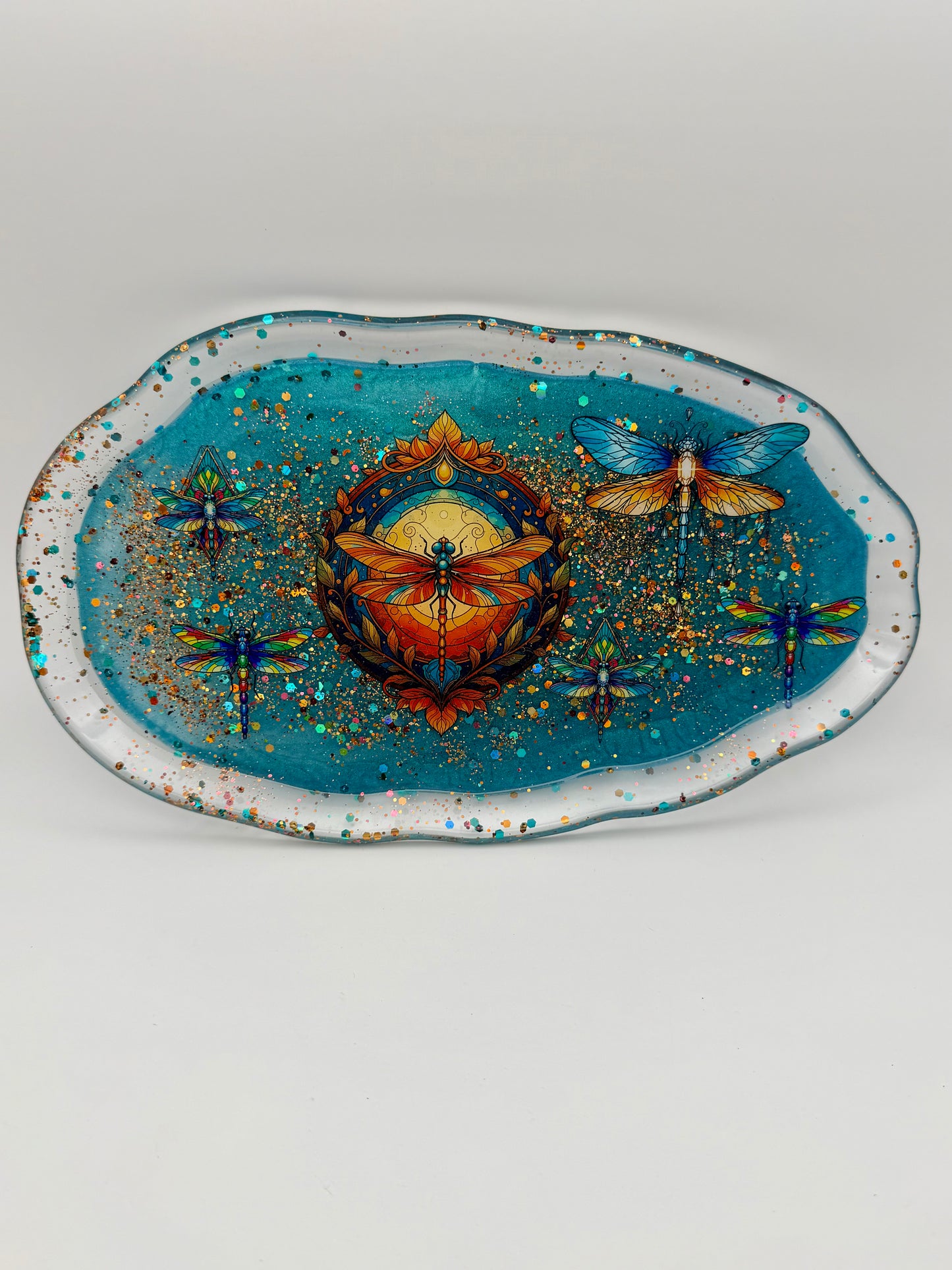 Irregular-Shaped Oval Tray
