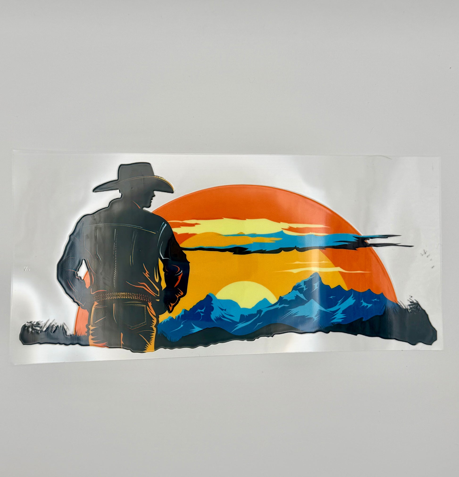 Cowboy and Sunset