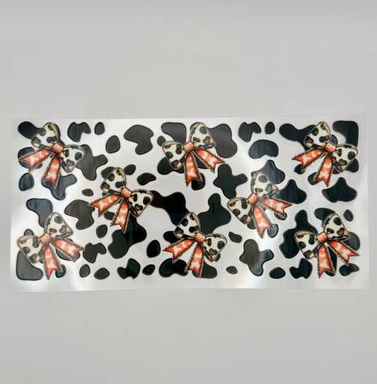 Cowprint bows