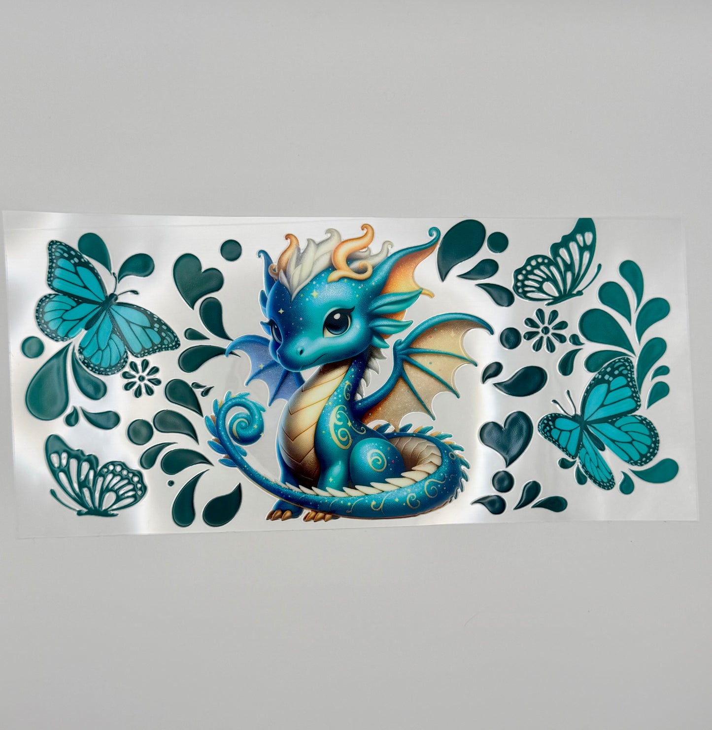 Cute green dragons