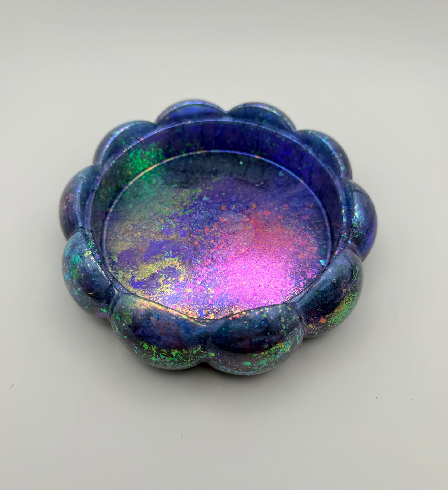 Chrome Flake Lotus Bowl
