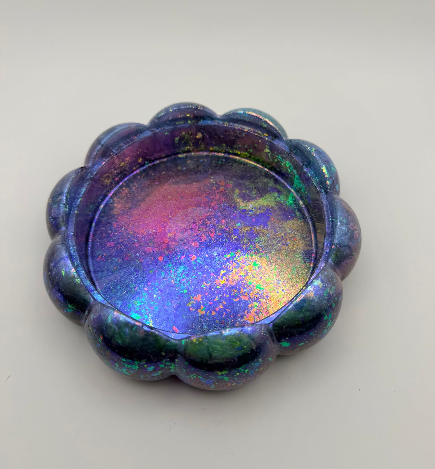 Chrome Flake Lotus Bowl