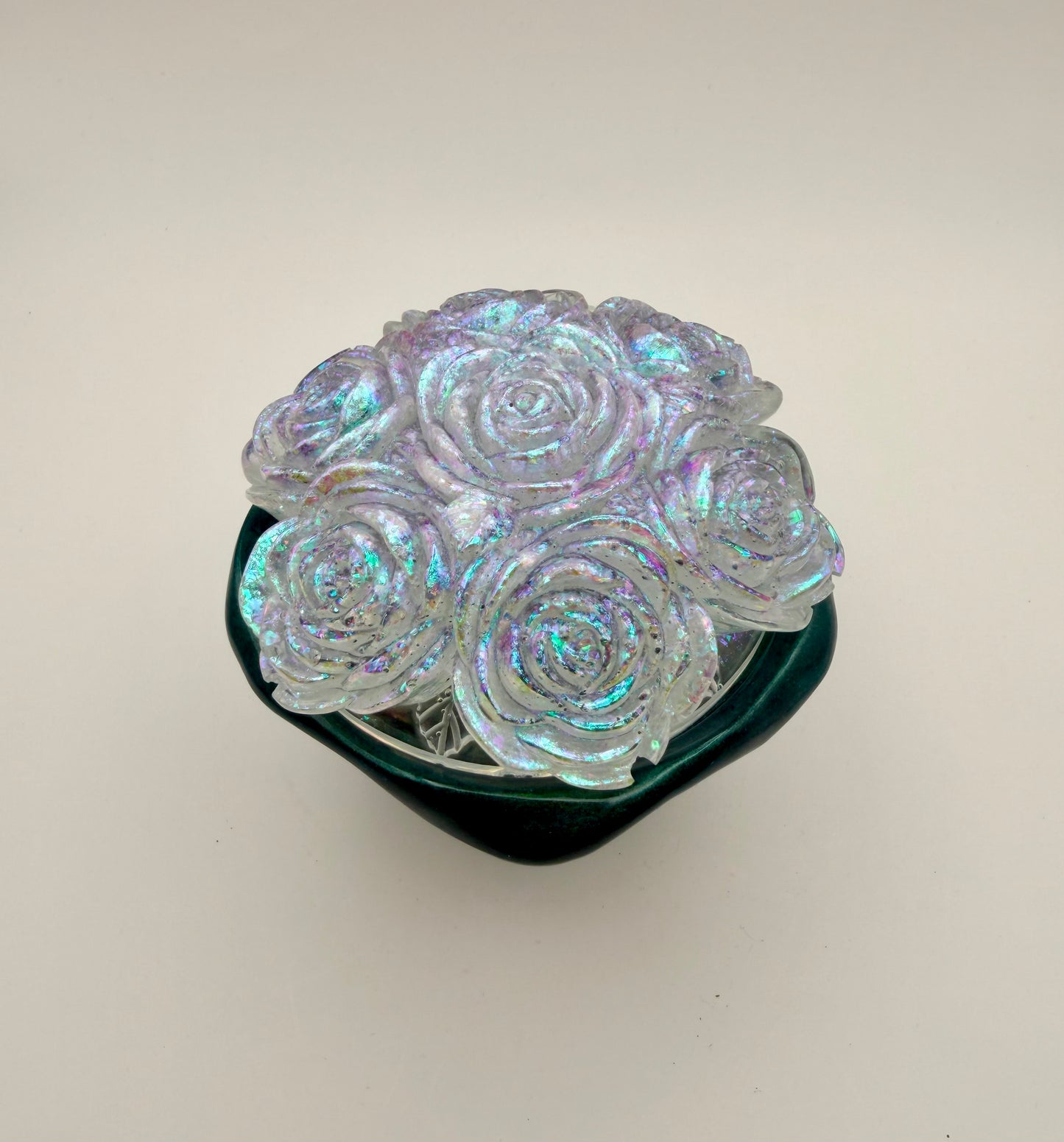 Rose Bouquet Container with Lid
