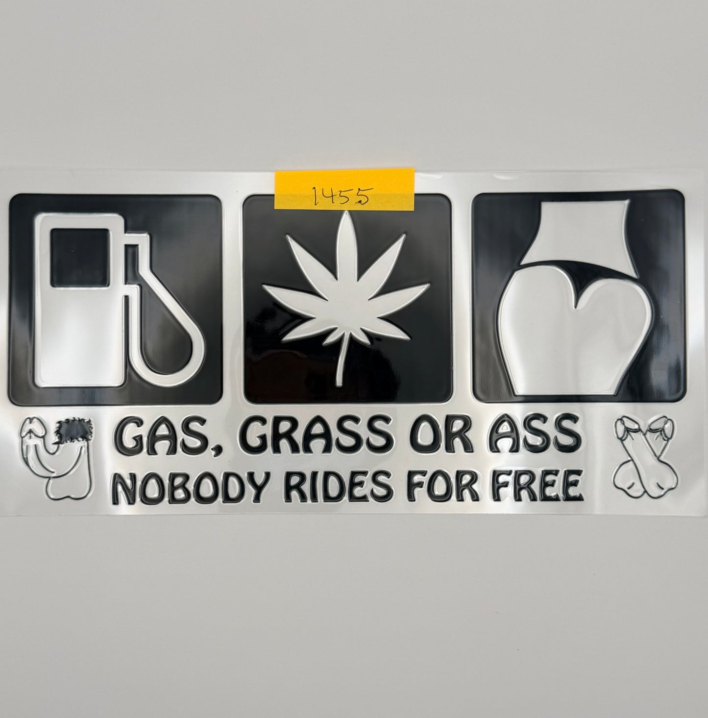 gas, grass, ass