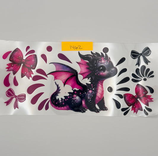 cute pink dragon