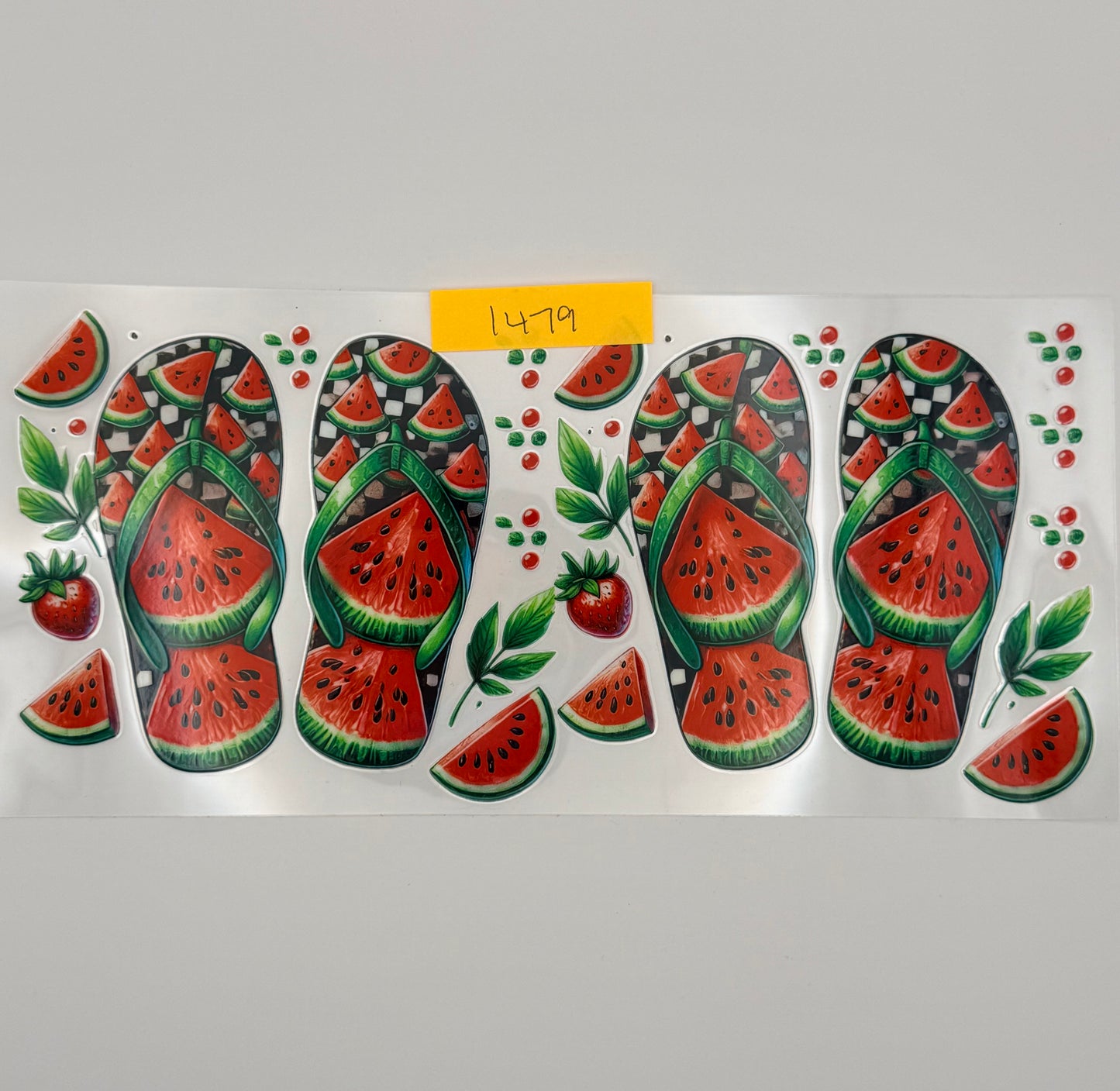 watermelon flip flops