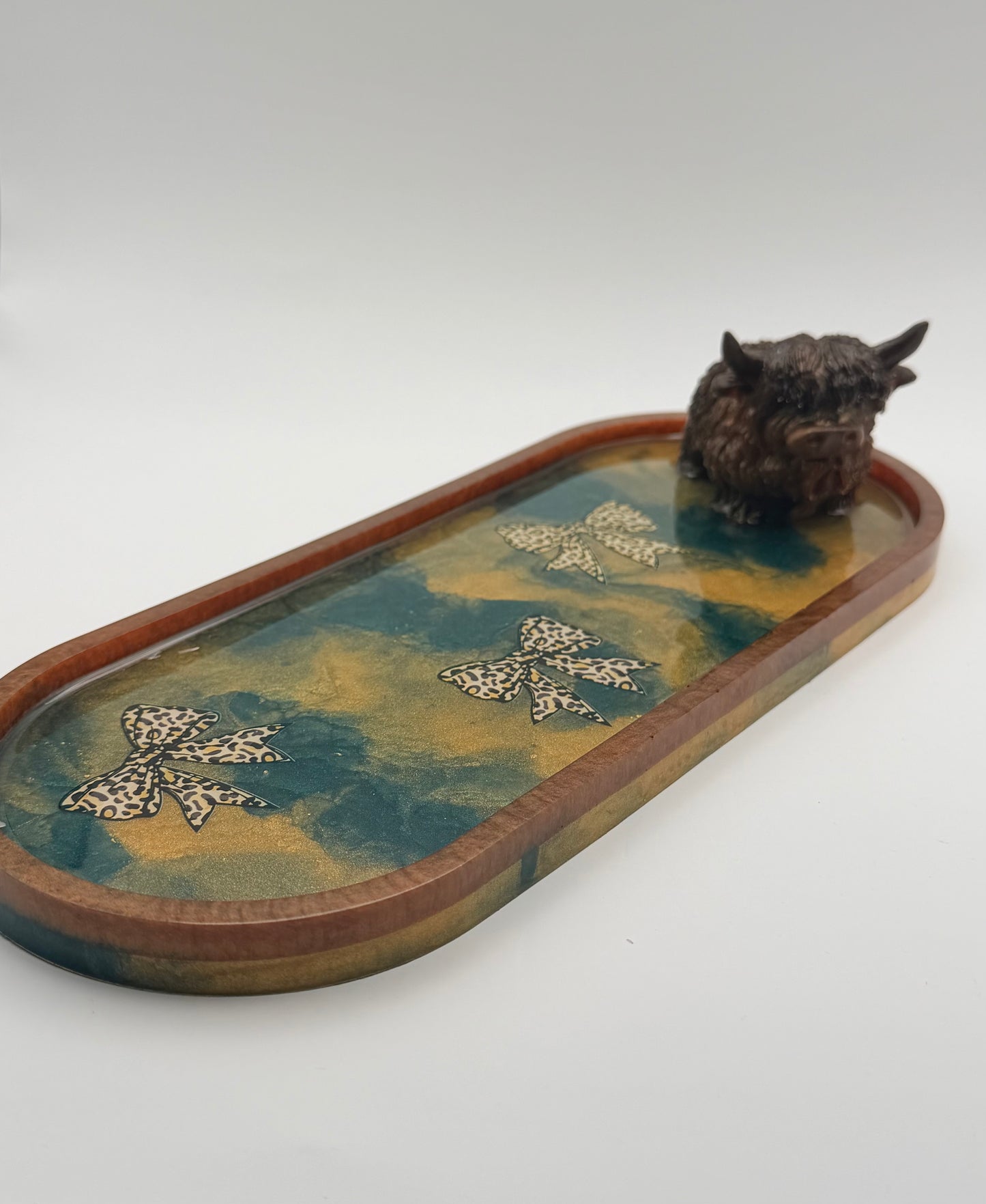 highland cow tray