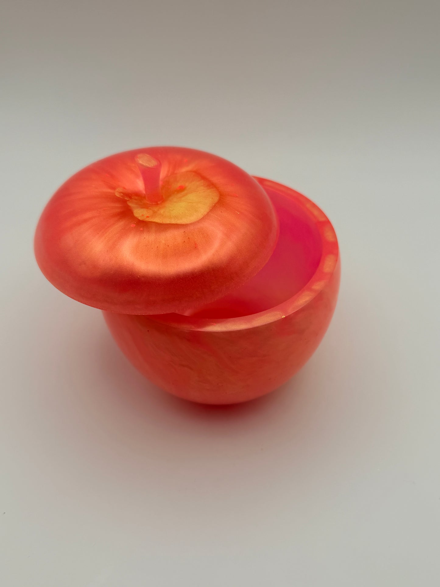 Peach and Yellow Apple Container