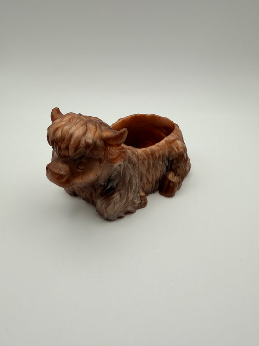 small highland cow dish