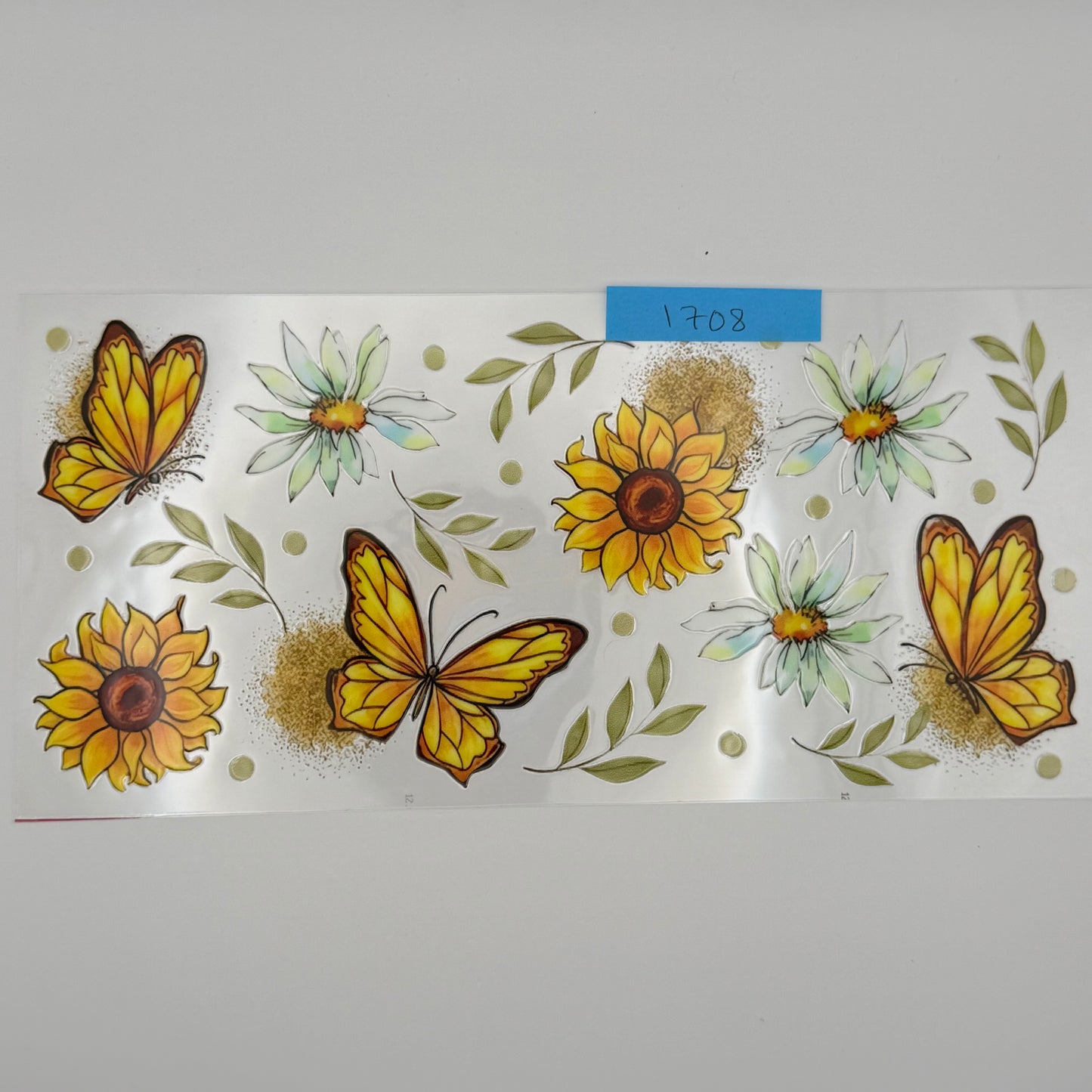 sunflowers and butterflies