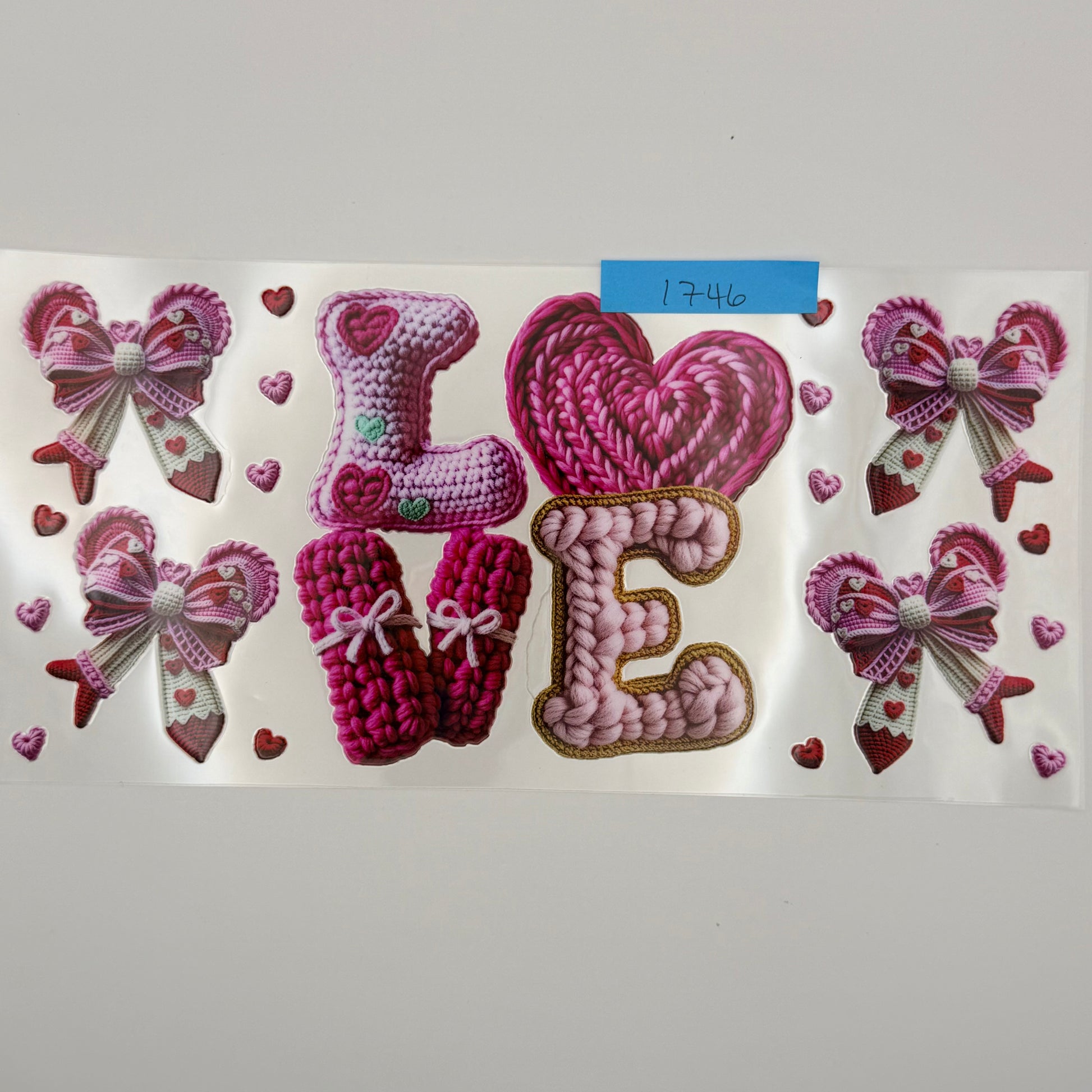 crochet love and bows