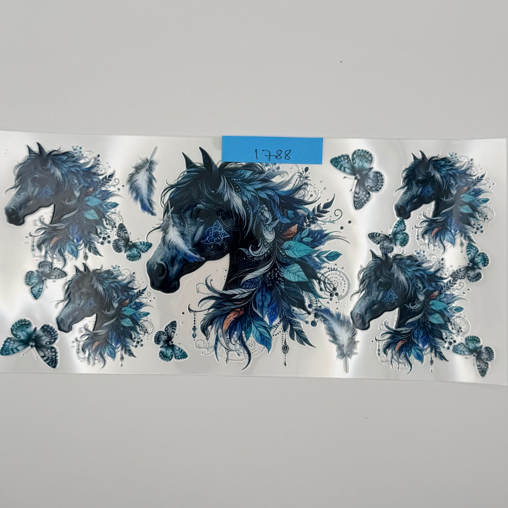 fancy blue horse