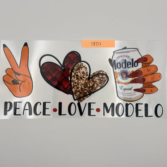 peace love modelo