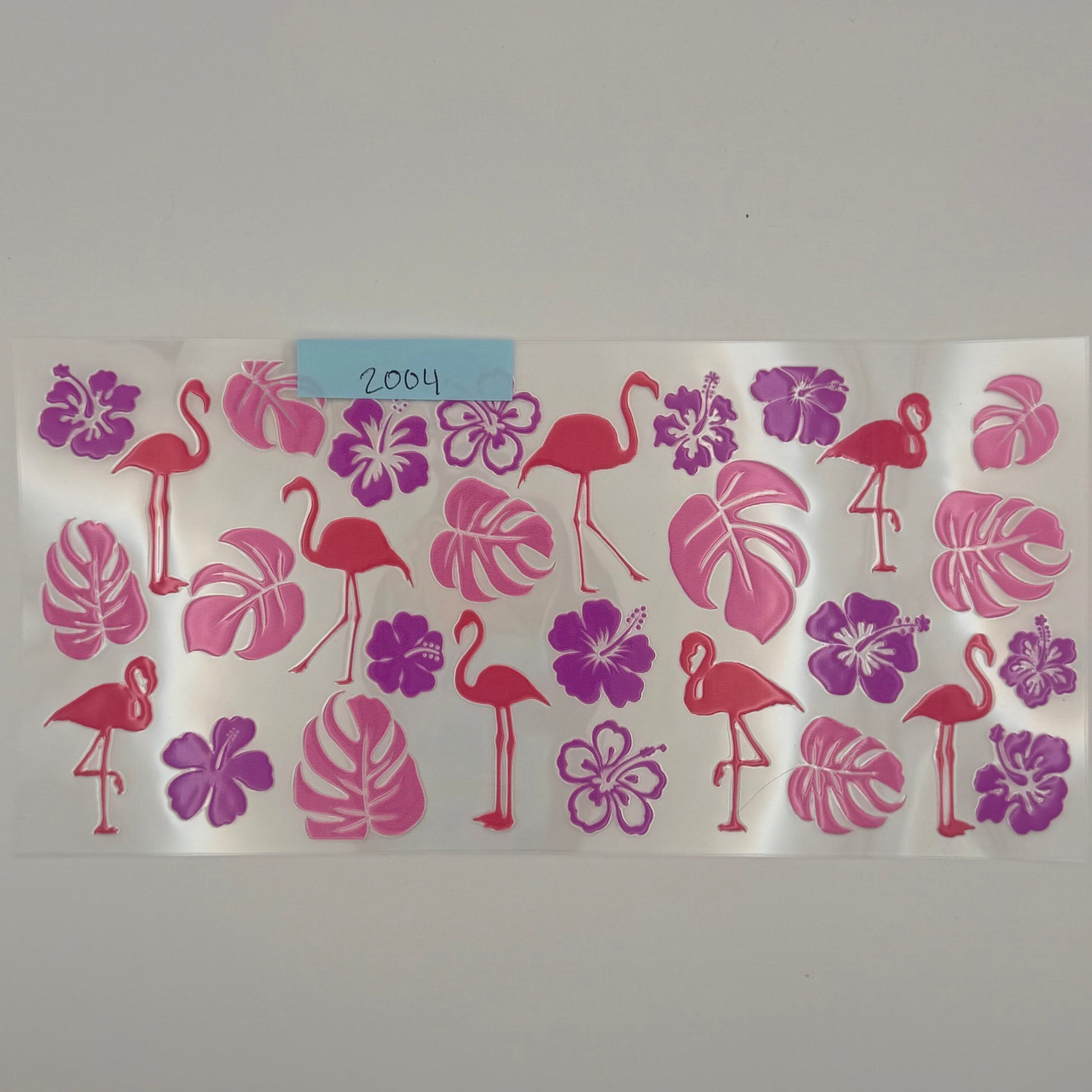 flamingos and flowers