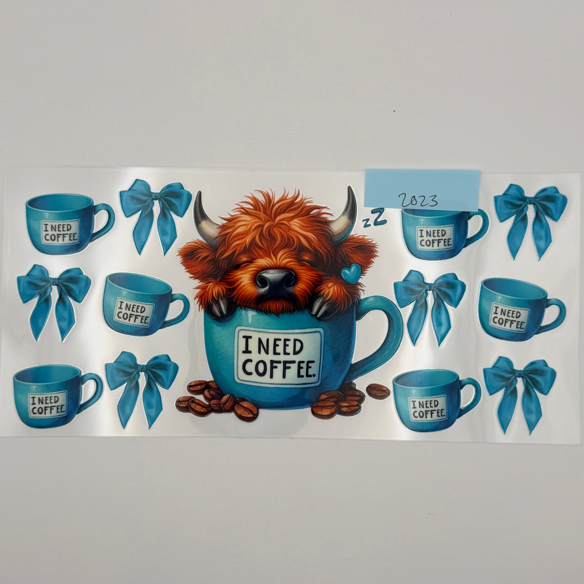 I need coffee highland cow