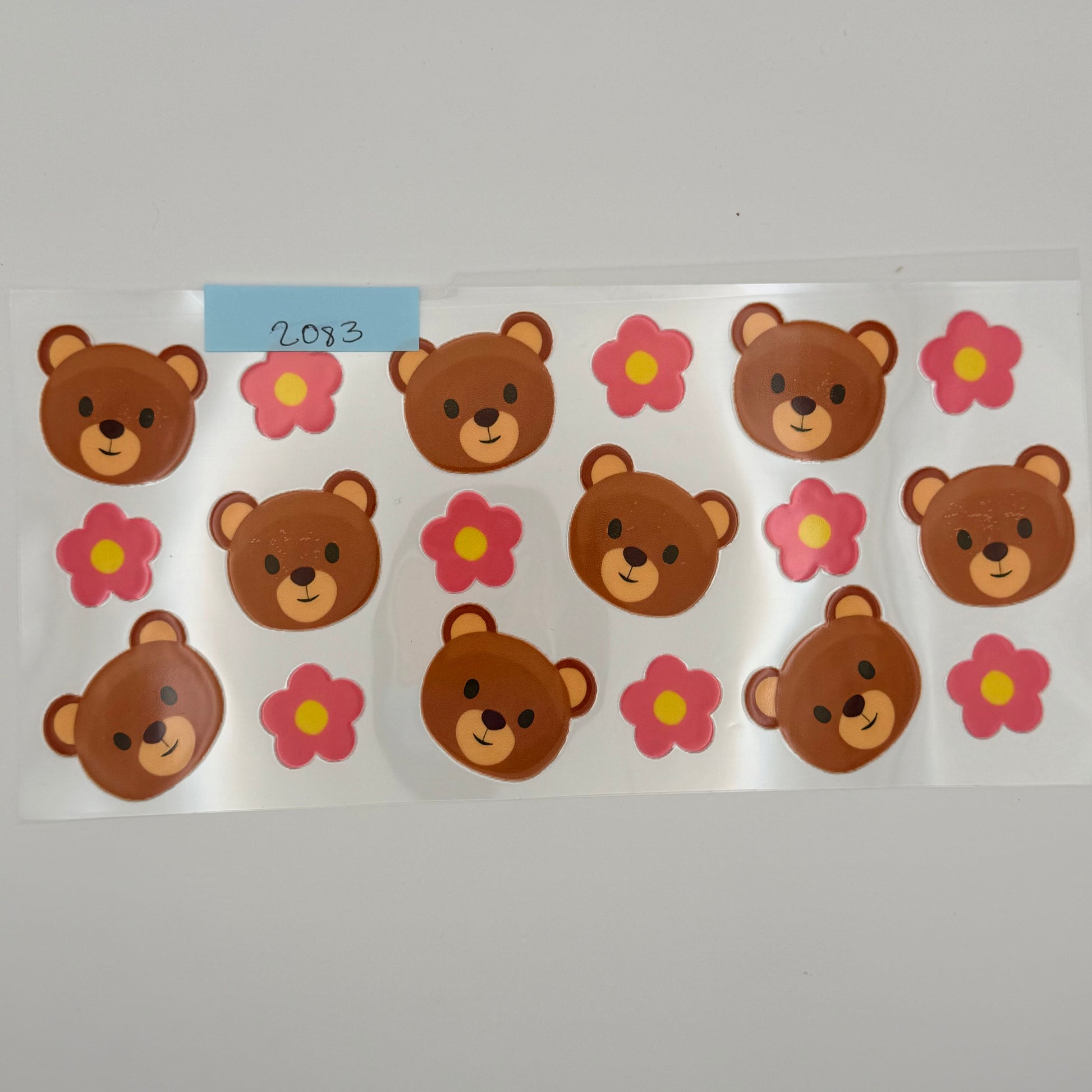brown bears & flowers