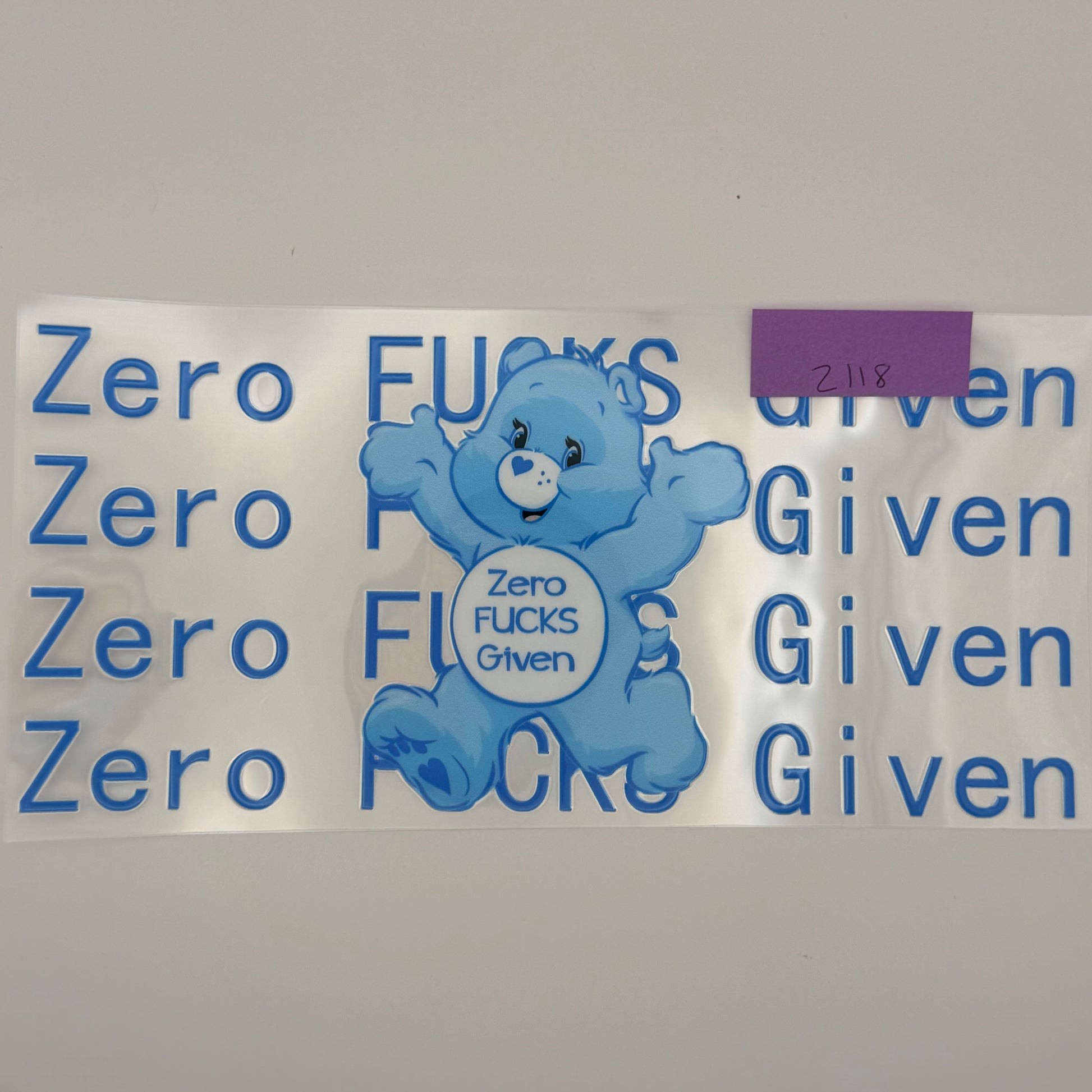 zero fs given swearbear