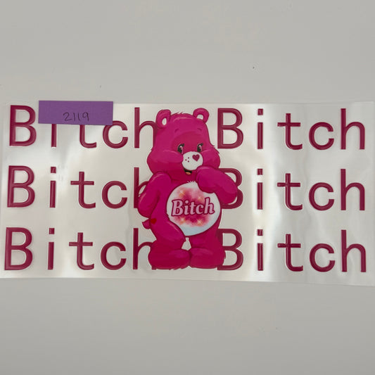 B word swearbear