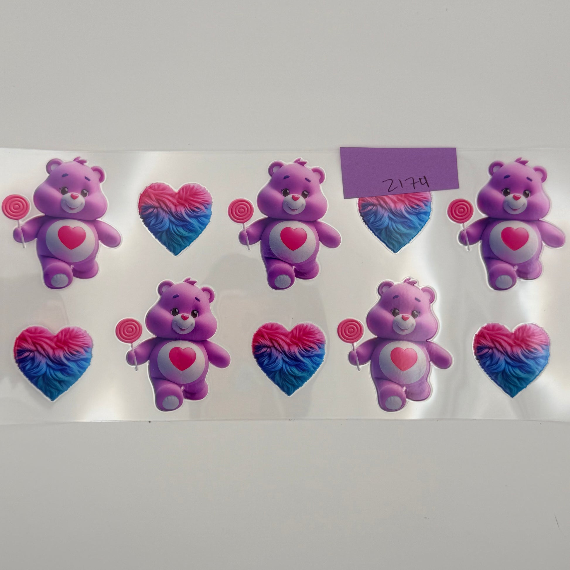 purple heart carebears