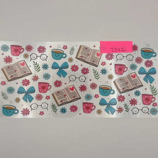 books coffee and bows